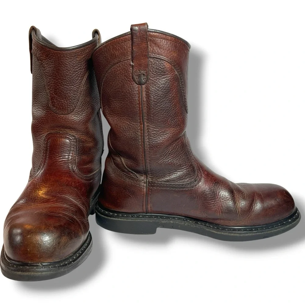 Red Wing Men's Leather  Boots  Style No. 5763 EH Sz. 11.5 M Worn In -Solid Boots